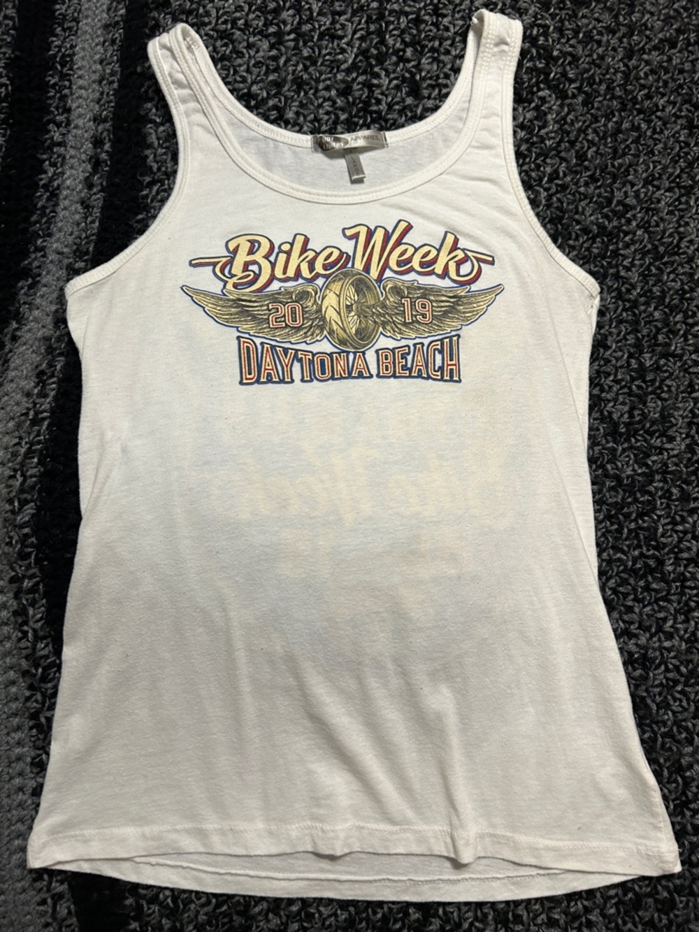 Daytona Beach Bike Week 2019 White Tank Top
